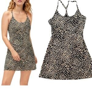 Outdoor Voices The Exercise Dress NEW Version Leopard Print Tennis Running XS